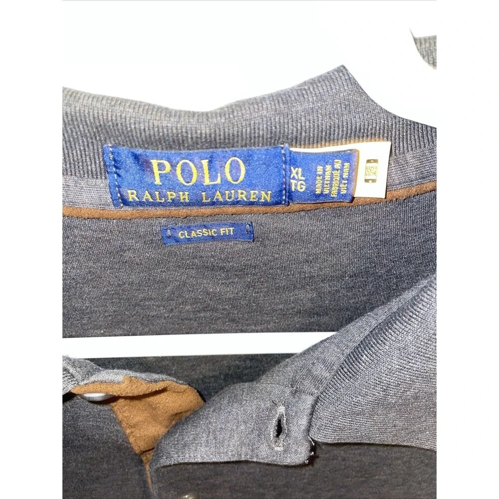 Polo Ralph Lauren Men’s LS Casual Shirt Size XL Charcoal Gray Golf Comfort